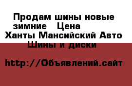 Продам шины новые зимние › Цена ­ 3 500 - Ханты-Мансийский Авто » Шины и диски   